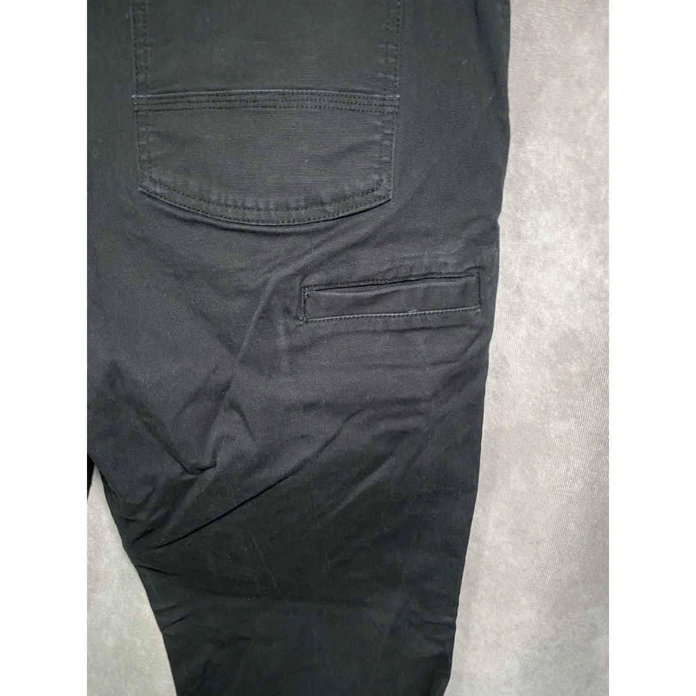 Duluth Trading Mens 38x34 Flex Fire Hose Relaxed Fit Cotton Work Pants Black - Picture 3 of 5